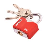 Amtech 30mm Rhombic Chrome Plated Iron Padlock