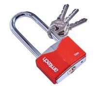 Amtech T0708 50mm Long Shackle Rhombic Chrome Plated Iron Padlock