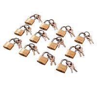 Amtech T0790 Brass Small Padlocks with Keys for Luggage, lockers, Toolboxes, Cupboards, & Sports Bags, 20mm, 12-Piece