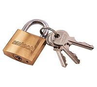 Amtech T1000C 32mm Solid Brass Padlock, Small Padlock with Keys for Luggage, Lockers, Toolboxes, Cupboards or Sports Bags
