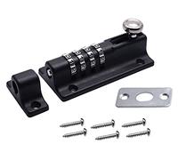 Keyless 4 Digit Combination Slide Lock Locking Security Bolt Padlock Gate Door