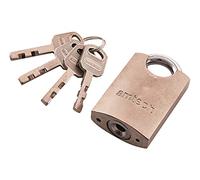 Amtech T1610 40mm Steel Padlock with Keys, 7mm Hardened Steel Shackle, Precision Locking Mechanism Security Padlock