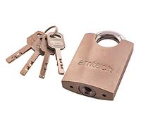 Amtech T1620 50mm Steel Padlock with Keys, 8mm Hardened Steel Shackle, Precision Locking Mechanism Security Padlock