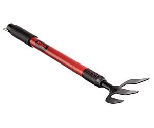 Amtech Telescopic Hand Fork, Extends to 900 mm with Foam Cushion Grip, for Weeding and Soil Cultivation in Hard-to-Reach Areas.