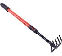 Amtech Telescopic Hand Rake Extendable Garden Grass Leaf 90Cm 36"