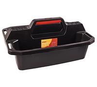 Amtech - Tool Tray Tool Tote, Plastic Storage Caddy with Handle, Open Tool Tote for Tools, Fixings, Cleaning & Garden Accessories (495mm / 19.5")