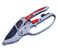 Amtech U0485 4-in-1 Deluxe Ratchet Pruner, Secateurs Includes Oil Sponge, Knife Blade & Sharpener