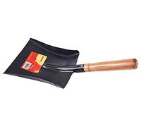 Amtech U1310 Metal Coal Hand Shovel with Wooden Handle for Scooping Coal and Ashes