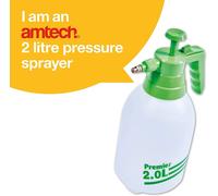 Amtech U2275 2L Pressure Sprayer - Ideal for Watering Plants, Saplings & More