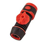 Amtech U2531 Hose Connector with Control Valve, Multi-colour, 1/2-Inch