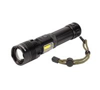 Amtech - USB Rechargeable Torch, Super Bright LED Torch Light, Powerful Torch with 7 Lighting Modes, Portable Flashlight for Home DIY, Work Spaces, and Emergency Use (10W)