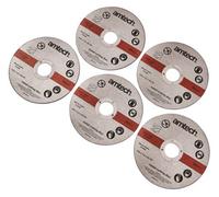 Amtech V1042 5 Piece 115mm (4.5") Metal Cutting Disc Set