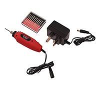 Amtech V2550 Mini Engraving Kit, Wood Engraver Tool, 10pc Diamond Tipped Bits for Glass, Ceramic, Plastic & Metals