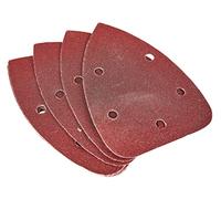 Amtech V4030 P120 Grit Hook and Loop Delta Sheets 10 Piece Set, 140mm x 140mm x 100mm Triangle Sanding Paper, 240 V, Clear, 140 x 140 x 100mm