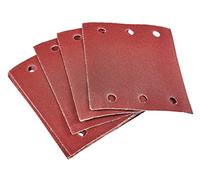 Amtech V4055 P240 Hook and Loop Square Sheets, 10 Piece Set, 110mm x 100mm Sanding Paper, 240 V, Clear, 110 x 100mm