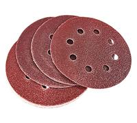 Amtech V4060 P60 Hook and Loop Orbital Sanding Sheets, 10 Piece Set, 115mm Diameter Sanding Paper