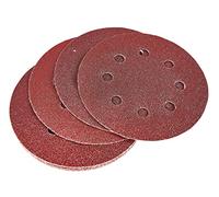 Amtech V4065 P80 Hook and Loop Orbital Sanding Sheets, 10 Piece Set, 115mm Diameter Sanding Paper