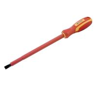 Amtech VDE Insulated Slotted Screwdriver, 1000V Rated for Electrical Work with CRV Steel Blade,8 x 175mm