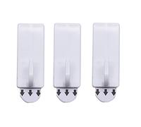 Amtech W8303 3 Piece Rectangular, Removable self-Adhesive Hook Set (2cm x 5cm)