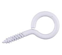 Amtech Z0575 25mm Eye Hook, White, 18pc