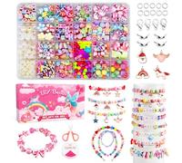 Amteker Bracelet Making Kits for Girls, Jewellery Making Kit Girls Birthday Presents, Gifts for Teenage Girls Arts Craft Kits for Kids Age 4-9, DIY Beads Friendship Bracelet Making Kit 24 Colours