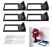 AMTHKNO 5 Pack Wall Mount Display Stand / Wars Helmet Display Shelf for Lego Star Wars & Standard Lego Helmets