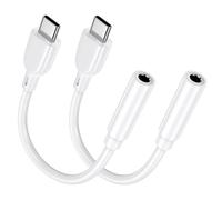 Amtobo Samsung S25 Ultra FE USB Type C to 3.5mm Headphone Jack Adapter for Galaxy S25 Edge S25+ S24 Ultra FE S23/A36 A16 A56 A06 A35/iPhone 17 16, [2Pack] USB C to Aux Female Audio Dongle Cable Cord