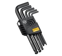 AMTOVL Hex Key Set, 9PCS Metric Allen Key Set, 1.5-10mm, Anti-Slip Long Ball End Hex Wrench Set, Black Color Coding Allen Wrench Set for Vehicle, Bicycle Repairs