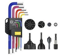 AMTOVL Metric Hex Key Set + Deburring External Chamfer Tool