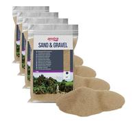 Amtra Fine Ambra Sand Aquatic Accessories, 2 mm, Amber, 5kg (Pack of 4)