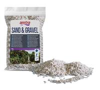 AMTRA GRAVEL NOA - Natural aquarium gravel, decorative floor, white coarse grains size 2-5 mm, size 2KG