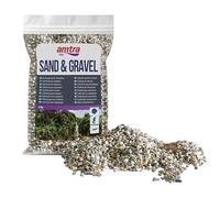 Amtra Polychrome - Natural aquarium gravel, decorative soil, sand and white gravel, grains 3-4 mm, 2 KG