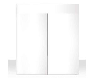 Amtra WAVE Coated Wood Cabinet, 60 x 40 x 80 cm, White Lacquered