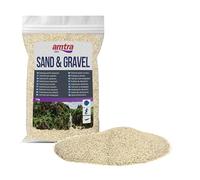 AMTRA White Quartz - Fine White Quartz Aquarium Sand, for Fresh or Salt Water, Grain Size 0.1-0.7mm, Quantity 2kg
