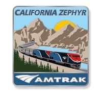 Amtrak California Zephyr Route Collector Edition Enameled Lapel Hat Pin Heritage Livery