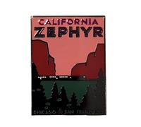 Amtrak California Zephyr Route Collector Edition Enameled Lapel Hat Pin - Railroad Memorabilia Gift