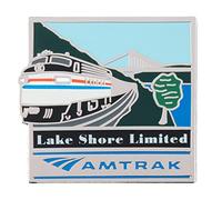 Amtrak Collector Edition Lake Shore Limited FL9 Die Struck Enamel Nickel Lapel Hat Pin