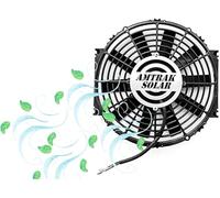 Amtrak Solar 12-Inch Solar Attic Exhaust Fan - USA-Made, Plug & Play, Whisper-Quiet Ventilation for Attic, Garage, Shed, Greenhouse (Fan Only)