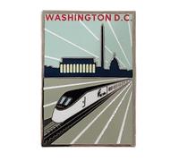 Amtrak Washington DC Acela Collector Edition Enameled Lapel Hat Pin