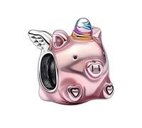 Amuefer Charms for Bracelets Flying Unicorn Pig Dangle 925 Sterling Silver Pendant for Necklaces Valentine's Day Birthday Christmas Jewelry Gifts for Women Friends
