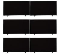 AMUFJJ 420D Oxford Cloth Ping Pong Court Surround Barrier 1 2 3 4 5 6 Pack, Competition/Training Table Tennis Barrier Baffle & Field Fence Surround Block(6 pack)