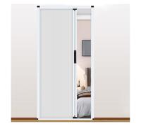 AMUFJJ 80x203 90x190 100x200 86x220 cm Accordion Sliding Doors for Room Divider, Locking Kitchen Bathroom Folding Concertina Door, White Partition Door(H 200cm,W 100cm)