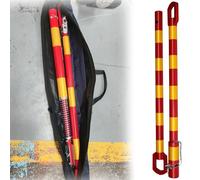 AMUFJJ Anti-Collision Tow Bars for Flat Towing, Steel Bumper-Mounted Universal Towing Bar Pole with Two-Way Cushioning for Car/Trailer/Truck(Load 30 tons)