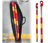 AMUFJJ Anti-Collision Tow Bars for Flat Towing, Steel Bumper-Mounted Universal Towing Bar Pole with Two-Way Cushioning for Car/Trailer/Truck(Load 8 tons)