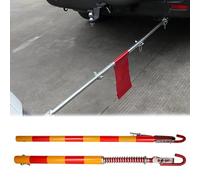 AMUFJJ Commercial Removable Tow Bar 3t/5t/8t/20t/50t, Anti-Rear-End Collision Towbar Towing Pole Hitch for Factory/Auto Repair Store, with Two-Way Cushioning(Load 5t)