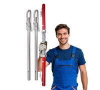 AMUFJJ Hard Tow Bar Towing Pole, Car Rear Collision Prevention Trailer Spring Cushioning Poles Rod, Household Towbar Hitch for Emergency Breakdown(Load 3ton)