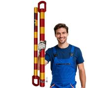 AMUFJJ Hard Tow Bar Towing Pole, Car Rear Collision Prevention Trailer Spring Cushioning Poles Rod, Household Towbar Hitch for Emergency Breakdown(Load 20ton)