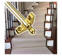 AMUFJJ Heavy-Duty Stair Carpet Runner Hold Down Rods, 6 8 10 12 14 16 Pcs Brass Staircase Carpet Rod Pole Support for Homes/Hallways(10 pack,34in/86cm)