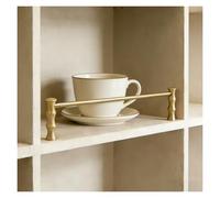 AMUFJJ Modern Shelf Rail Fence Set Brass, Wine Cabinet/Shoe/Bookcase Rack Decorative Enclosure Guard Railing 60 48 36 30 28 24 20 16 Inch, Anti-fall Barrier Rods(5 pcs,28"/71cm)