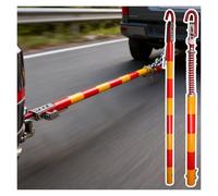 AMUFJJ Reflective Towing Bar Bumper Mount, Universal Car Recovery Tow Pole for Trucks/SUVs/RVs/Boat/Trailers, Anti-Collision Towbar Hitch(5 ton)